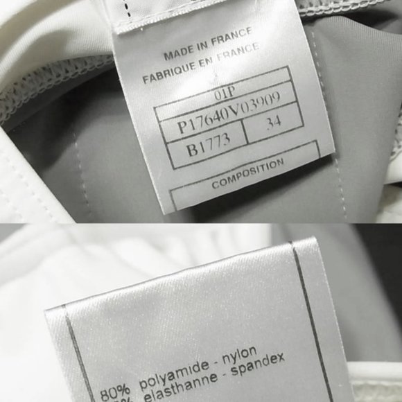 Authentic Chanel Vintage CC Logo One Piece Swimsui - Picture 5 of 6